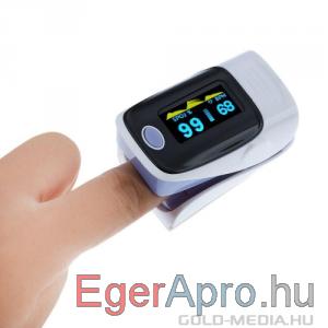 Ujj pulzus és oxigén mérő - Fingertip Pulse Oximeter - Véroxigén szint és pulzus mérő