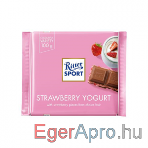 Eladó Ritter Sport tejcsokoládé 100 g eper-joghurt 360Ft