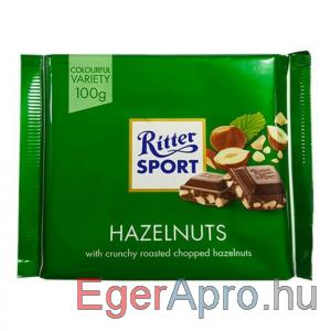 Eladó Ritter Sport tejcsokoládé 100 g mogyorós 390Ft